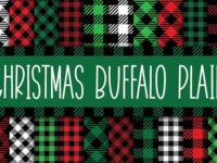 Christmas Buffalo Plaid Digital Paper