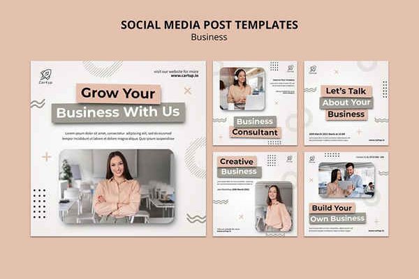 Flat Design Business Template