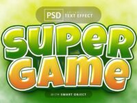 Super Game Text Editable Font Effects
