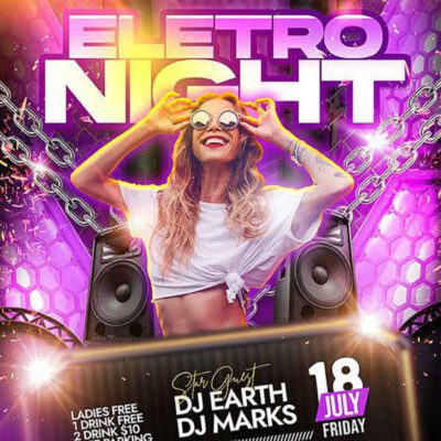 Weekend Club Dj Night Party Flyer