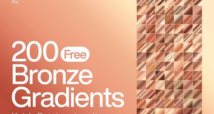 200 Free Bronze Photoshop Gradients