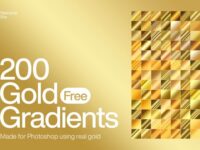 200 Free Gold Photoshop Gradients