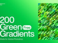 200 Free Green Photoshop Gradients
