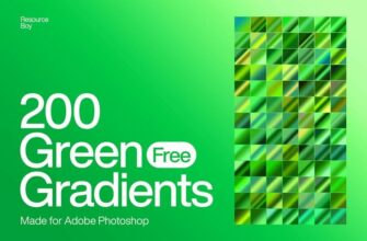 200 Free Green Photoshop Gradients