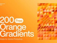 200 Free Orange Photoshop Gradients