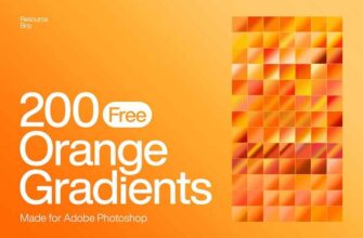 200 Free Orange Photoshop Gradients