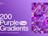 200 Free Purple Photoshop Gradients