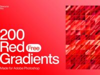 200 Free Red Photoshop Gradients
