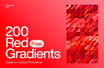 200 Free Red Photoshop Gradients