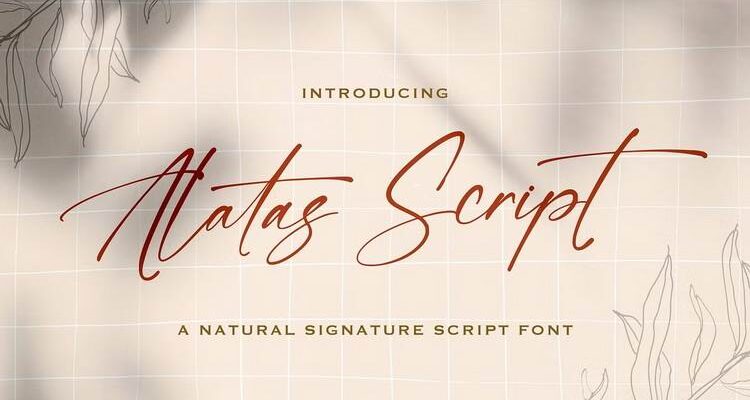 Alatas Script Signature Script Font 01