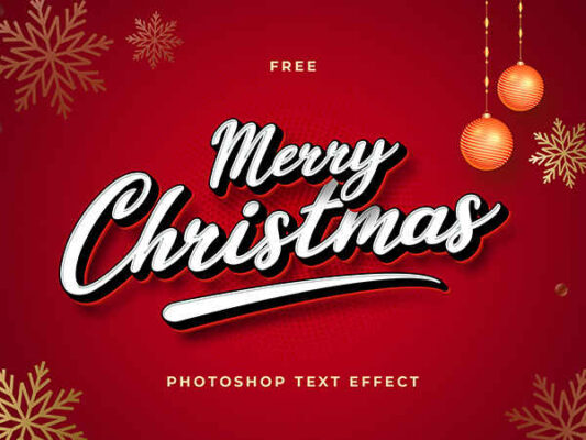 Christmas Text Effect
