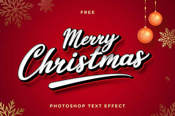 Christmas Text Effect