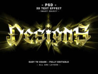Desings 3d Army Text Style Effect