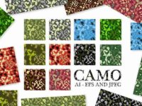 Fpashop Army Camouflage Patterns Vectors
