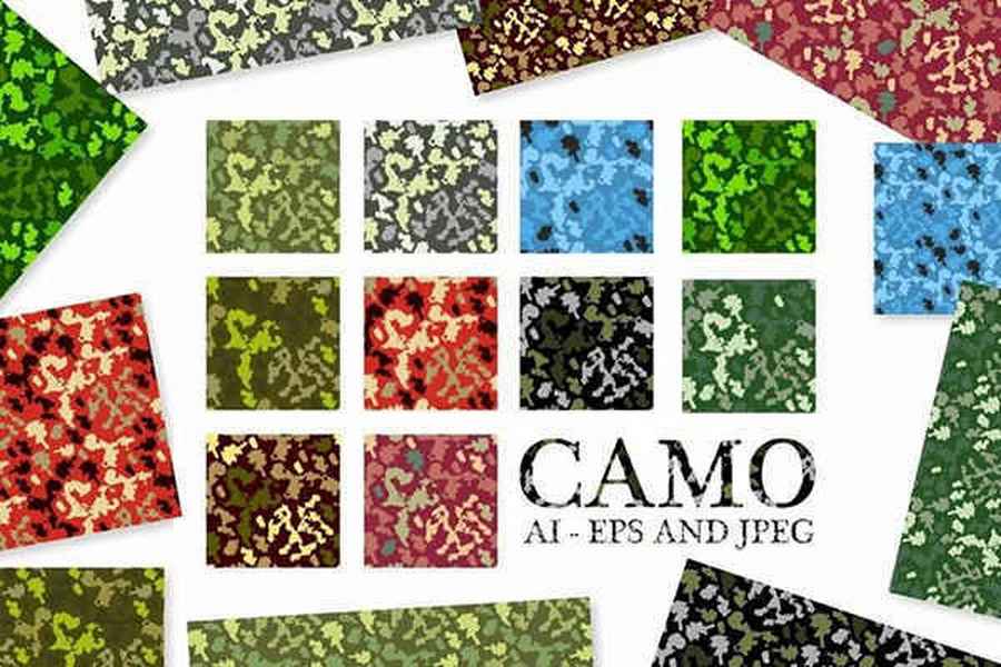 Fpashop Army Camouflage Patterns Vectors