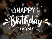Happy Birthday To You Lettering
