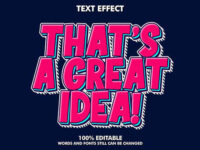 Retro Cartoon Alphabet Text Effect