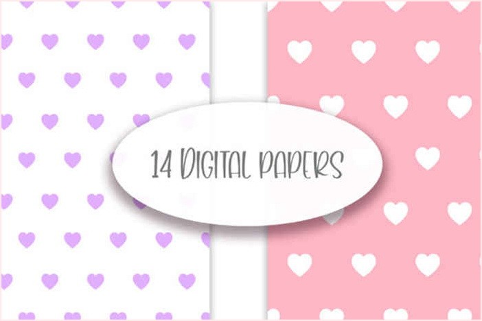 Pastel Heart Seamless Pattern 01