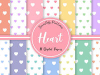 Pastel Heart Seamless Pattern