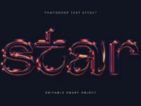 Holographic Psd Text Effect