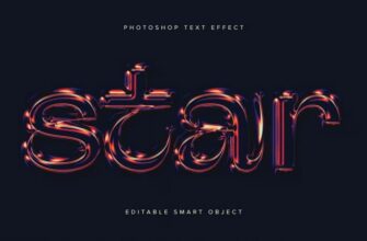 Holographic Psd Text Effect