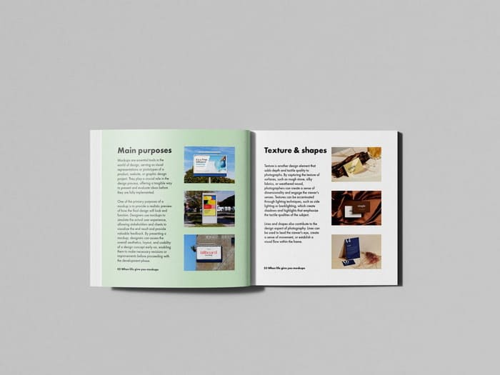 Square Book Mockup 6