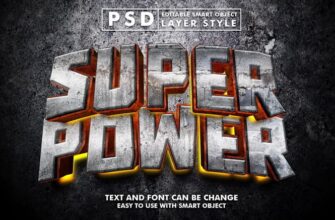 Super Power 3d Realistic Text Effect