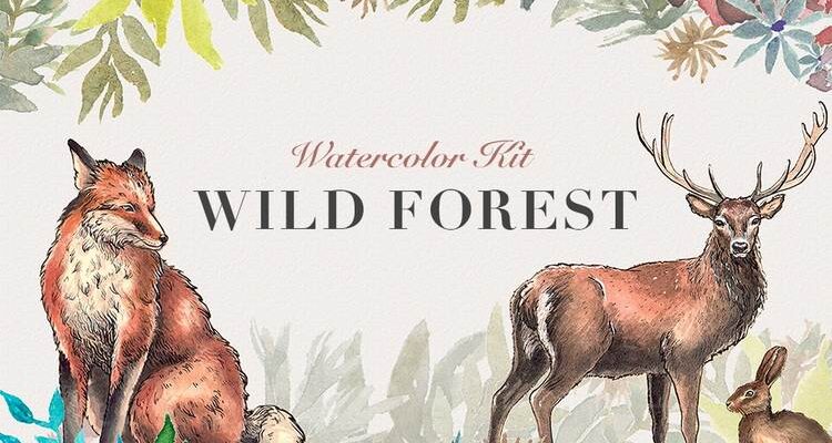 Wild Forest Watercolor Kit