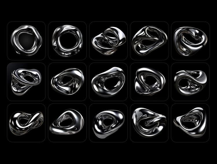 Alumix – Liquid Metal Backgrounds 3