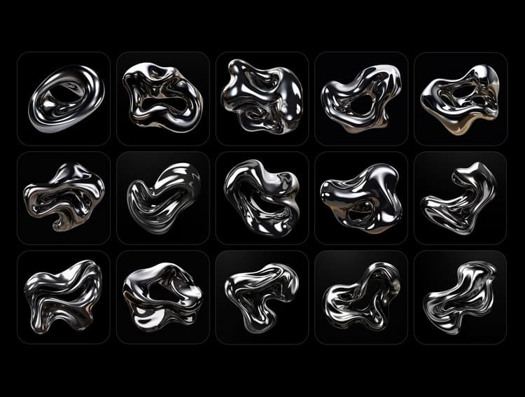 Alumix – Liquid Metal Backgrounds 4