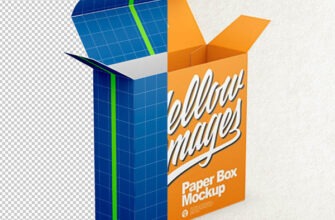 Paper Box Mockup Fpashop.ru