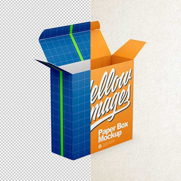 Paper Box Mockup Fpashop.ru