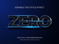 Zero Text Style Effect
