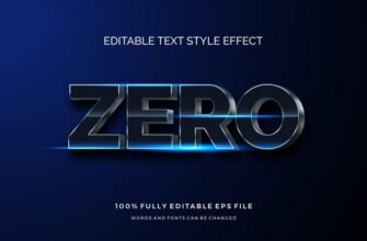 Zero Text Style Effect