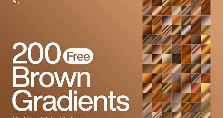 200 Free Brown Photoshop Gradients 01