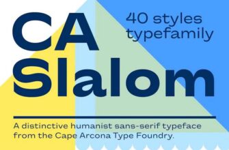 40 Styles Typefamily Ca Slalom