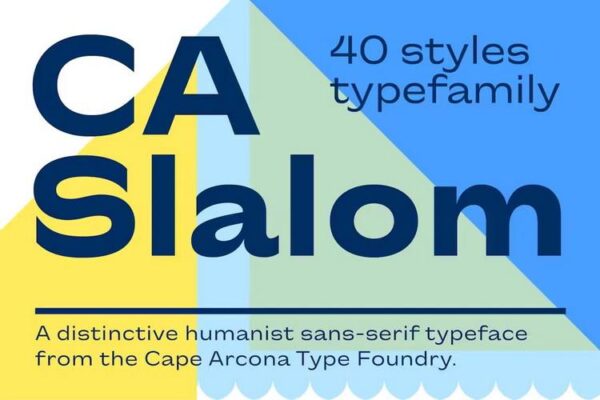 40 Styles Typefamily Ca Slalom