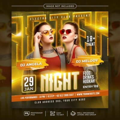 After Night Party Social Media Post 1