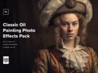 Classic Oil Painting Photo Effects 01