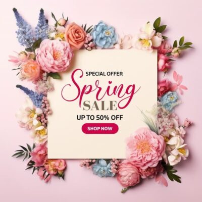 Floral Advertising Frame 011