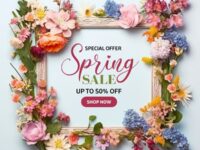 Floral Advertising Frame 12
