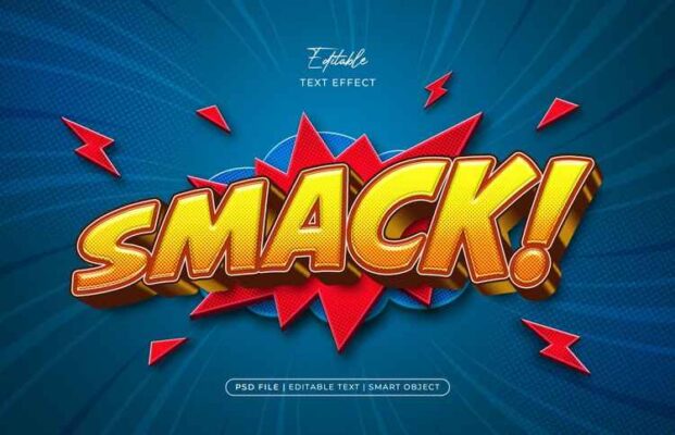 Smack Editable Text Effect Style