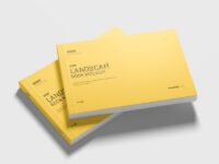 04 Landscape Softcover Book Mockup
