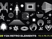 28 Y2k Retro Elements