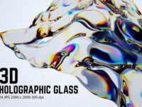 3d Holographic Glass Texture Pack