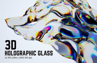 3d Holographic Glass Texture Pack