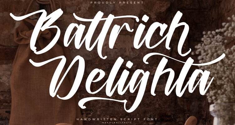 Battrich Delighta Font 01