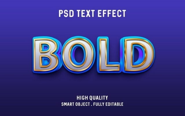 Bold ~ Psd Text Effect