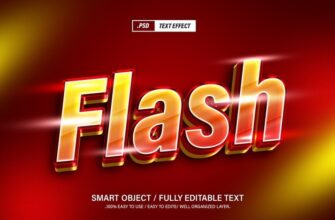 Flash 3d Text Style Effect