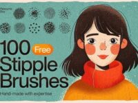 Free Stipple Shading Photoshop Brushes 01